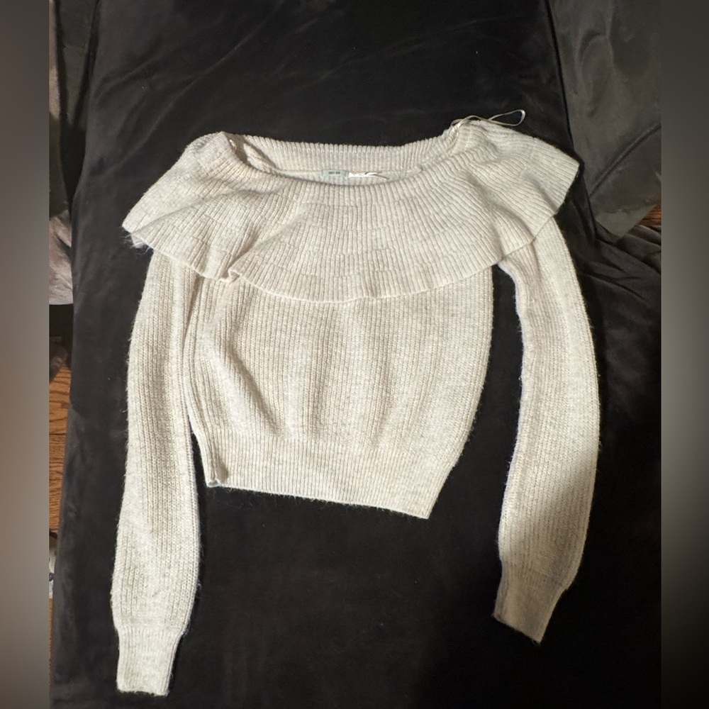 Off the shoulder sweater